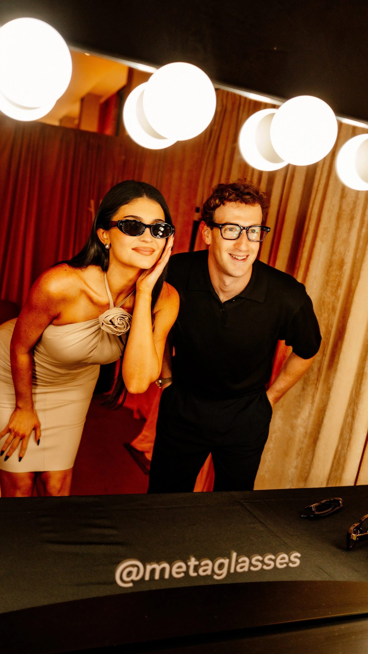 Kylie Jenner et Mark Zuckerberg au lancement des Meta Glasses, 23 juin 2026